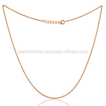 Compre The Best Fashion Gold Plated 18 Inch Chain em Brass Leverlock